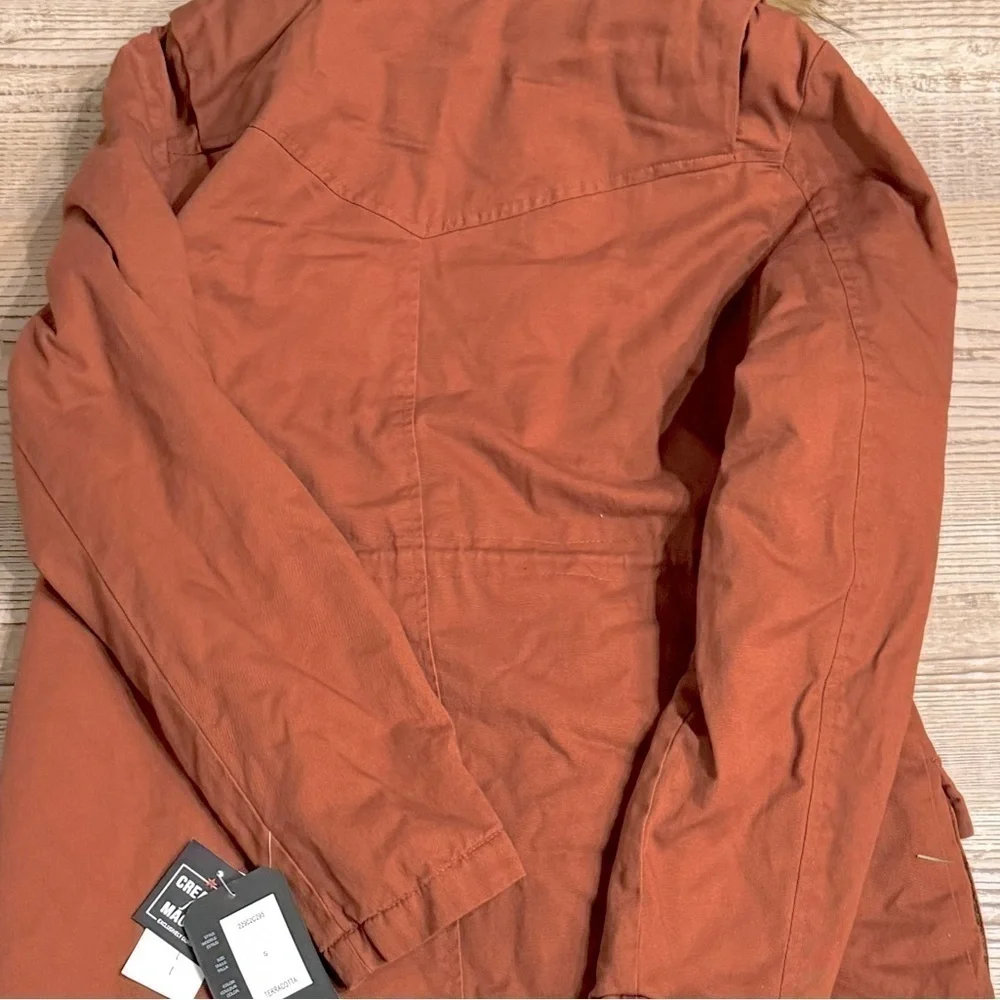 Collection B Juniors' Faux-Fur-Trim Hooded Anorak Coat,terracotta size S